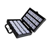 Oxxggkao Support à bijoux en alliage d'aluminium robuste pour le voyage avec motifs pour un rangement sécurisé des objets de valeur sur le chemin, organiseurs portables de pierres précieuses