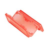 Oxxggkao Support de cartouche de jeu compact, Rouge, Beauté de masse | Étui rigide à fente unique pour le transport de médias de rechange, l'organisation du bureau, l'emballage de transport et