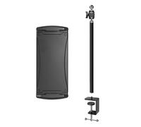 Oxxggkao Support de tablette incliné à plusieurs angles pour comptoir de bureau, bras de serrage en métal avec tige extensible, base rotative à 360°, écran de 5 à 13", support de tablette réglable