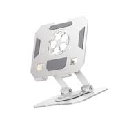 Oxxggkao Support réglable à double axe avec rotation à 360 degrés, base pliable antidérapante pour tablettes jusqu'à 13 pouces pliable double axes support de tablette réglable