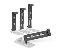 Oxxggkao Supports de jardinières stables en acier inoxydable réglable en hauteur pour extérieur, coupe-vent, imperméable, supports de fenêtre sécurisés et régulables