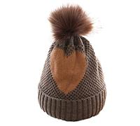 Oxxggkao Sweet Children's Love Bonnet tricoté mignon décontracté pliable avec pompon pour bébé garçon et fille bébé avec cache-oreilles grenouille chapeaux femmes chapeaux nouveau-né, gris, Taille
