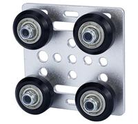 Oxxggkao Systèmes de poulies en Aluminium à de portique V, Silver | Faibles vibrations pour un contrôle de mouvement stable dans les projets d ' assemblage d ' imprimantes
