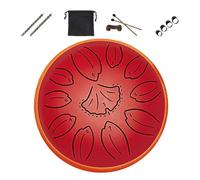 Oxxggkao Tambour à langue en acier de 15,2 cm à 11 notes avec livre de musique, maillets et sac de rangement pour instrument de musique
