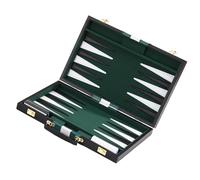 Oxxggkao Tapis de jeu de backgammon en cuir PU enroulable et jeu d'échecs pour voyageurs et amateurs de jeu - Planche pliable avec guide de règles (français non garanti)