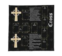 Oxxggkao Tapis de lecture portable lavable en velours mystique tissu rituel durable tapis pour cérémonies divinatoires tarots artistiques tapis de méditation