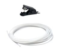 Oxxggkao Tuyau PTFE haute température de 10 m avec clips et cutter pour imprimantes de laboratoires P1P/P1S/X1C Mods Tuyau PTFE à faible friction pour extrudeuse à entraînement direct Tuyau PTFE avec
