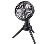 Oxxggkao Ventilateur à suspendre rechargeable à 270° 3 vitesses 10400 mAh avec trépied flexible pour chambre, camping, bureau, LED avec crochet de remplacement de la lumière LED