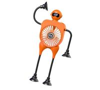 Oxxggkao Ventilateur de refroidissement à 100 vitesses - Moteur puissant - Avec 4 pieds - Ventouse en silicone - Pour les voyages industriels et extérieurs - Flexible