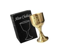 Oxxggkao Verre à vin en laiton pour rituel, récipient polyvalent pour vin, liqueur, thé, maison et célébration décorative en laiton