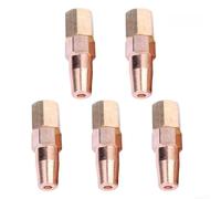 Oxy Buse de soudage au propane avec embout en laiton pour torche H01-6, jet chauffant de 0,9 mm à 1,3 mm, construction en alliage de cuivre, lot de cinq unités (1 mm)