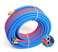 Oxy Tuyau de chalumeau de coupe en acétylène avec raccords en cuivre, diamètre intérieur 6 mm, diamètre extérieur 12 mm