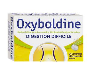 Oxyboldine Digestion Difficile Sans Sucre Adultes Goût Anis 24 Comprimés Effervescents