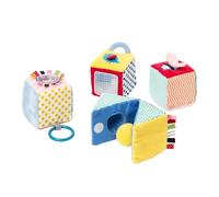 oxybul | 4 Cubes d'éveil en Tissu | 6 Mois - 2 Ans