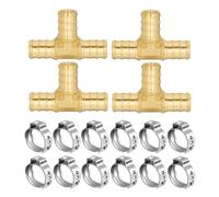 Oxydation facile des pinces en bronze, 4 tees 12 clamps | Construction solide pour la sécurité permanente des structures d ' eau avec des associations de canalisations de