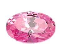 Oxyde de zirconium rose de 12,50 carats - Taille ovale - Certifié en laboratoire - Pour la fabrication de bijoux pour homme ou femme - B0C1H4QHMRNAMZ