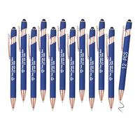OXYEFEI Stylo Personnalisé,Lot de 12 Stylos Personnalisés Stylo Personnalisable avec Prenom Des Cadeaux Uniques Pour les Mariages, les Remises de Diplômes et les Anniversaires (Bleu, 36)
