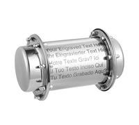 OXYEFEI Time Capsule Personnalisée avec Votre Nom, Anti-corrosif Étanche Container Verrouillage en Acier Inoxydabl Cadeau pour Future 7.5Inch (argent)