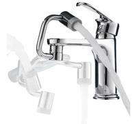 Oxygénateur de robinet flexible - Diffuseur à bras pivotant à 1080 °, tête de pulvérisation mode | Extension de robinet pivotante à 1080 °, adaptateur de bras robotique pour lavabo de cuisine, de