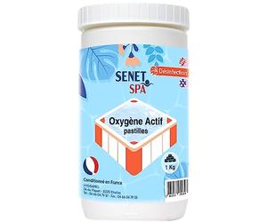 Oxygène Actif pour Spa, Pastilles de 20g, 1KG - Désinfectant Efficace Contre bactéries, Virus et Champignons - Traitement de l’Eau Spa et Piscine sans Chlore