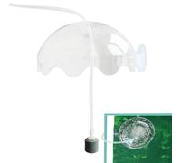 Oxygène dissous pour Aquarium, aérateur de cuve à Poisson,Kit d'aquarium d'aérateur d'oxygène avec Tuyau, Pierre d'air | Alifère de pêche en Acrylique Silencieux, Couvercle de Bouclier pour la Maison