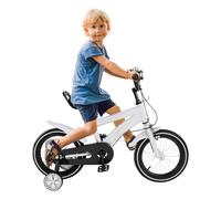 Oxylonty Vélo enfant 14 pouces amélioré - Vélo pour enfant garçon à partir de 2 à 6 ans - Hauteur réglable - Avec double freins à main et béquille