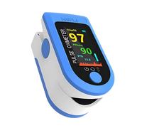 Oxymétre de Doigt Professionnel, Saturometre de Pouls, Moniteur de Fréquence Cardiaque, Oxymétre de Pouls, Écran LED Couleur Mesure SpO2 et PR, 2 AAA Piles Non Incluses