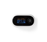 Oxymètre de Pouls Bluetooth SmartLife avec Ecran OLED et Alarme Sonore Blanc