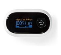 Oxymètre de Pouls Bluetooth SmartLife avec Écran OLED et Alarme Sonore Nedis Blanc Blanc G