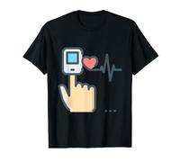 Oxymètre de pouls Saturation en oxygène dans Le Sang T-Shirt Graphique avec Valeur