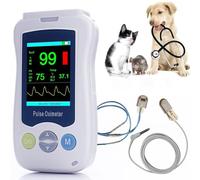 Oxymètre De Pouls Vétérinaire, Oxymètre De Pouls Vétérinaire Portable Avec Écran 2,4 Pouces, Sonde Pour Oreille/langue, Pour La Surveillance De La SpO2, Du Pouls Et De La Température Chez Les Chats