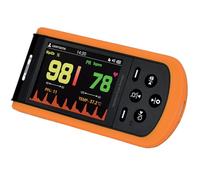 Oxymètre GIMA OXY-110, oxymètre de pouls numérique: surveillance précise de la SpO2 et de la fréquence cardiaque, oxymètre de doigt portable, SpO2 - Mode d'emploi multilingue (IT)