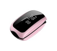 Oxymètre Médical de Pouls avec Lanière, Moniteur de Saturation en Oxygène Sanguine, Écran LED Numérique, Pour Doigt, Enfant (Rose)