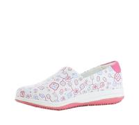 Oxypas Chaussures de Sécurité pour Femmes - Suzy - Chaussure de Travail Légère et Confortable, Idéale pour Infirmières, Cuisine ou l'Intérieur, Antidérapante et Absorbant Les Chocs, Fleurs, 37 EU