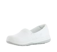 Oxypas Chaussures de Sécurité pour Femmes - Suzy - Chaussure de Travail Légère et Confortable, Idéale pour Infirmières, Cuisine ou l'Intérieur, Antidérapante et Absorbant Les Chocs, Blanc, 37 EU