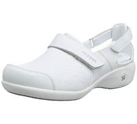 Oxypas Chaussures de Travail en Cuir - Salma - Sabot de Sécurité pour Femmes, Chaussures Antidérapantes et Confortables, idéales pour l'Hôpital et Les Soins, Noir, 36 EU