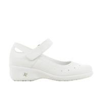 Oxypas Chaussures de Travail pour Femmes - Olive - Sabots Antidérapante avec Fermeture Velcro à la Cheville, Chaussure de sScurité Confortable idéale pour Hôpitaux et Les Soins
