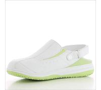 Oxypas Medilogic Iris Slip-resistant, - Sabots de soins infirmiers antistatiques - Blanc (lgn) - 39 EU