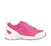 Oxypas Safety Jogger Chaussures de sécurité pour Femmes - Maud - Confortable, résistant aux Chocs et avec Lacets élastiques, Rose EU 40