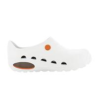 Oxypas Safety Jogger Sabot Léger Hommes et Femmes 35/36 EU - OXYVA - Sabots Antidérapants, Antibactériens, Antistatiques et Antifongiques, Chaussures de Sécurité, Blanc