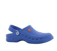 Oxypas Safety Jogger Sabots pour Femmes - Sonic Chaussure de Sécurité Légère pour Hommes, idéale pour l'Hôpital ou la Cuisine, Antidérapante et Amortissante, Chaussure de Théâtre, Bleu, EU 41/42