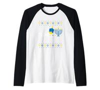 Oy au Monde juif de Hanoukka Dreidel Manche Raglan