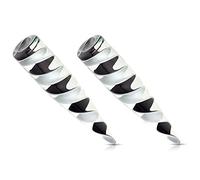 Oyaface 1 paire d'écarteurs d'oreille en verre multicolore 4G-1/2, Sans pierre précieuse