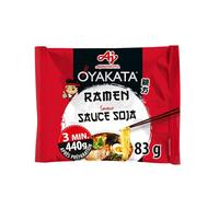 OYAKATA - Ramen Authenticité, Sauce Soja Saveur Intense, Texture Fondante, Sachet 83g - Lot De 8