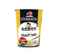OYAKATA - Ramen Instantané Saveur Poulet Shio, Bouillon Léger et Parfumé (Cup 63g) - Le Lot De 6