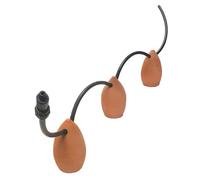 OYAS-Kit tout équipé d'arrosage autonome en terre cuite Guirland-Oyas - 1,5 m (3 oyas en taille M)