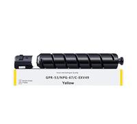 Oyate Cartouche de Toner Compatible C-EXV49 EXV49 Compatible pour Canon IR Advance DX C 3720 i DX C 3725 i DX C 3730 I IR-C 3320 (1 Jaune)