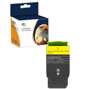 Oyate Cartouche Toner C2425 C2325 C2535 1000 Pages pour Lexmark MC2325adw MC2325 MC2425adw MC2425 MC2535adwe MC2535 MC2640adwe MC2640 C2325DW (1 Jaune)