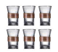 OyaYung - 6 x 280 ml - Verre matcha -verre latte macchiato - Verre à eau - Tasse à thé - Pour matcha, latte macchiato, café, jus, thé, cocktail, eau et sodas(Iceberg)