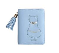 Oyccen Chat Mignon Portefeuille Femme Porte-Monnaie Gland Fermeture Éclair Pochette Court Porte-Cartes